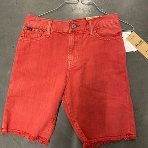 Polo Ralph Lauren denim shorts red/pink